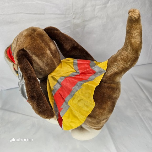 Tonka Pooch Patrol Super Hero Dogs Plush Toy Figure Rare Vintage 1991 Red Yellow - Picture 4 of 8